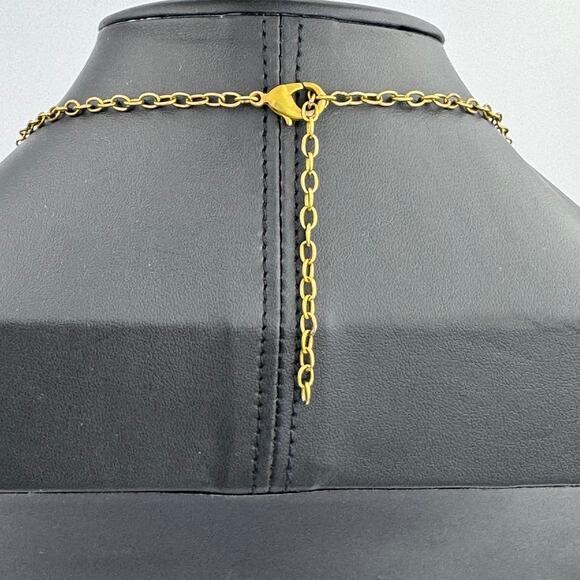 Willow House Ibiza Fringed Bib Necklace by Sara Blaine Black Resin Statement NWT - Picture 7 of 10